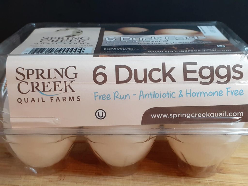 Carton of Duck Eggs