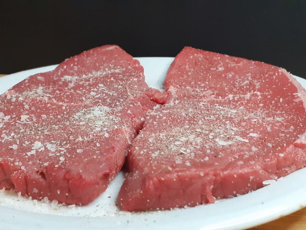 Sirloin Tip seasoned with Salt & Pepper