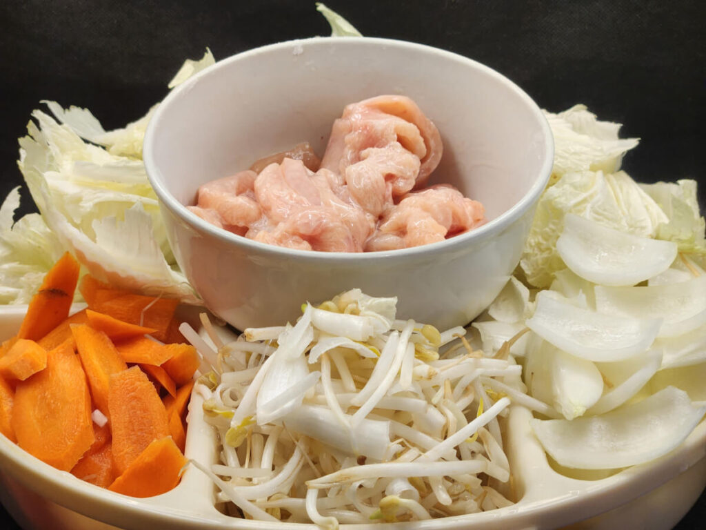 JAHZKITCHEN Chicken Chop Suey mise en place