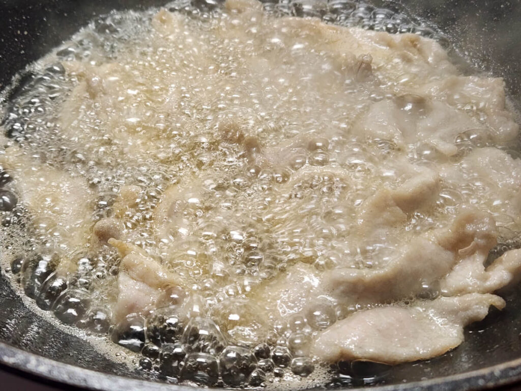 JAHZKITCHEN Flash Frying Velveted Pork