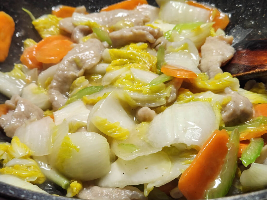JAHZKITCHEN Stir Frying Pork Chop Suey Vegetables