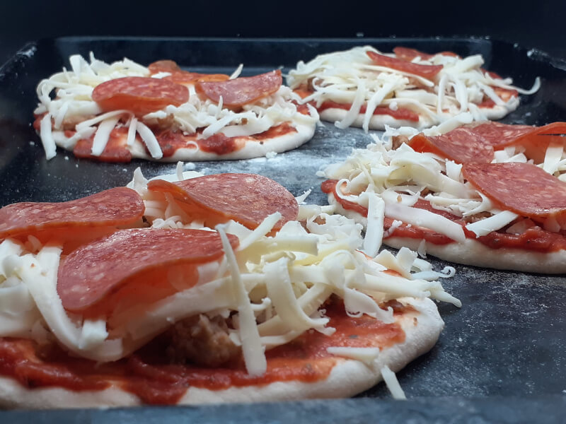 Pitza ready for the Oven