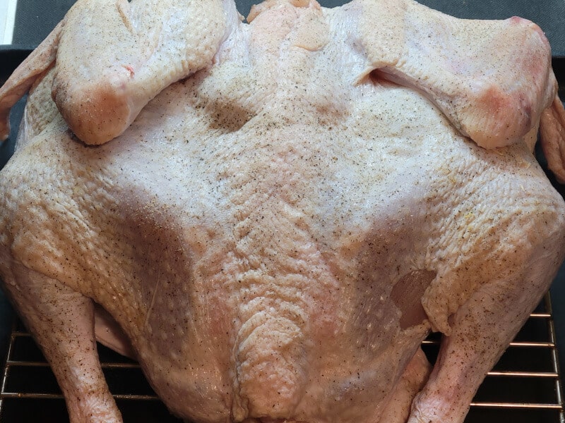 Salt & Pepper Butterflied Turkey Refrigerated Overnight