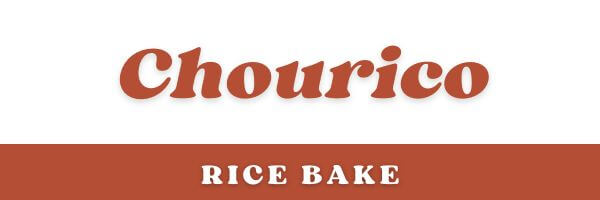 Chourico Rice Bake Header