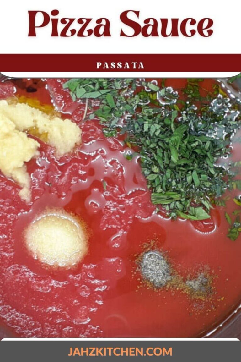 Passata Pizza Sauce JAHZKITCHEN