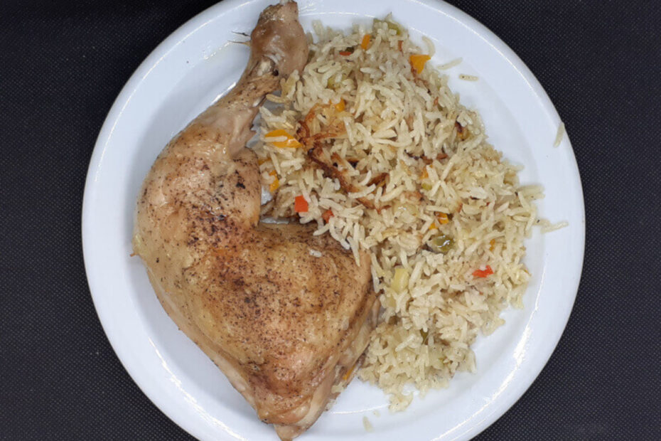 JAHZKITCHEN Plated Salt & Pepper Chicken Rice Bake