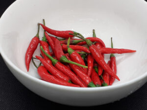 Red Thai Chilies or Birds Eye Chilies