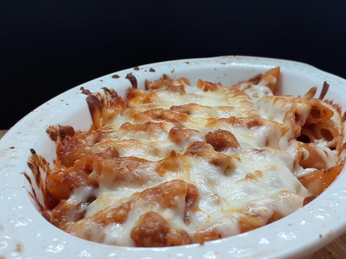 JAHZKITCHEN Italian Sausage Pasta Bake