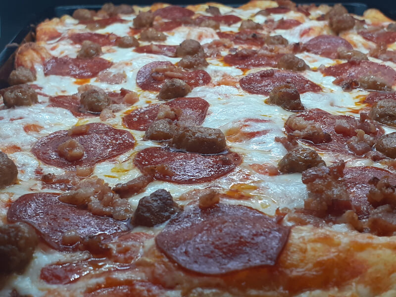 Party Pizza Close up