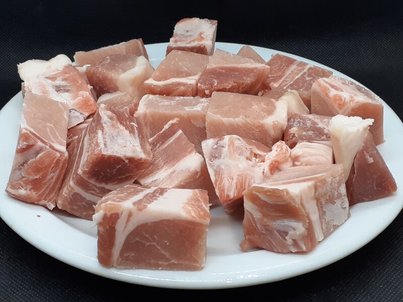 Fatty Pork Chopped for Honey Garlic Pork Bites