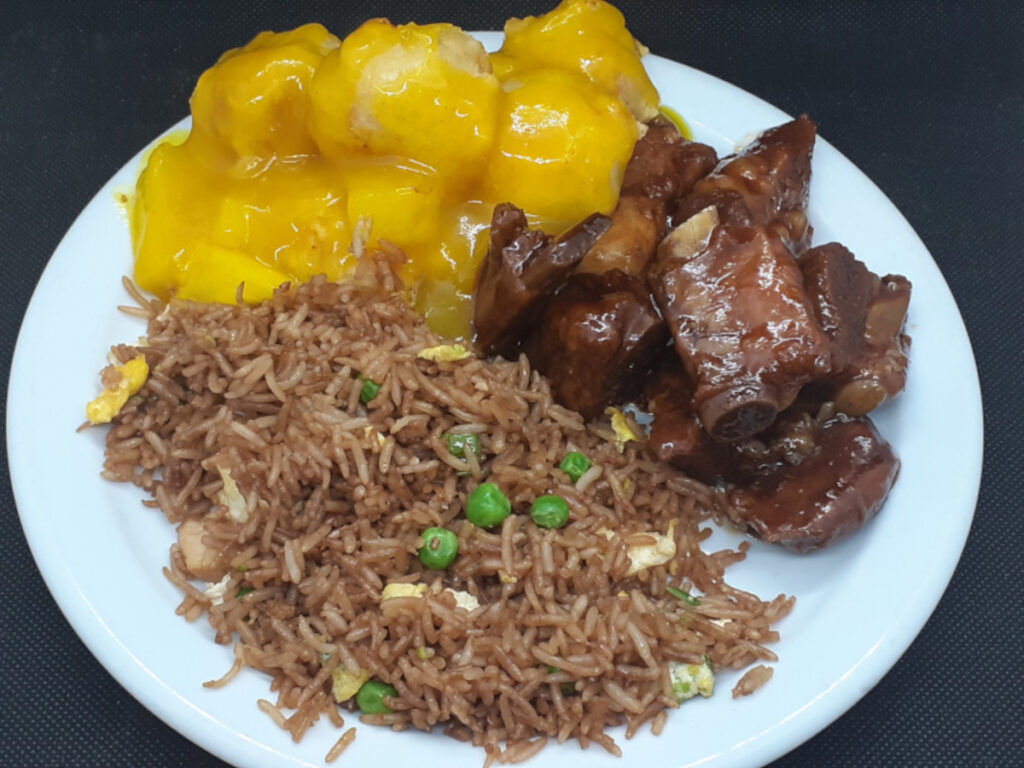 JAHZKITCHEN Pineapple Chicken, HG Ribs, Fried Rice