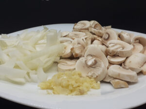 Mushrooms Onions Garlic