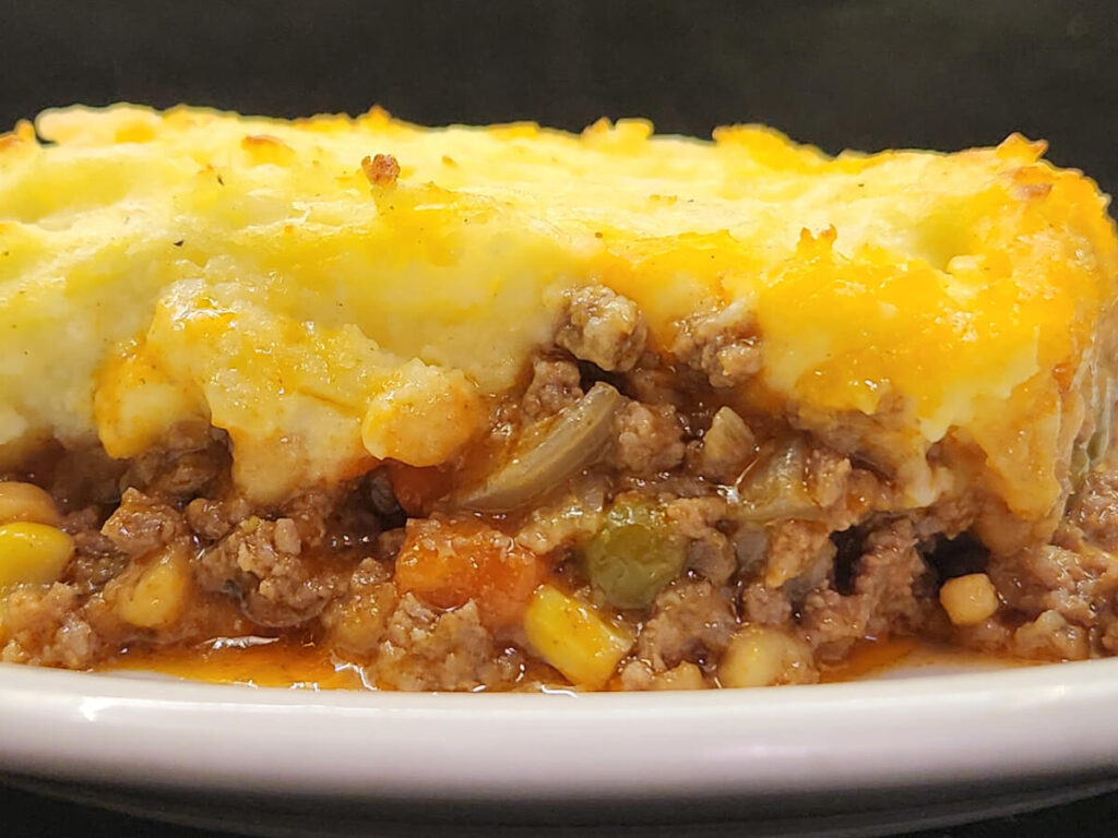 JAHZKITCHEN Plated Shepherds Pie Closeup