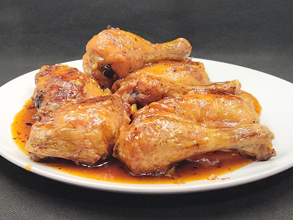 Plate of Honey Garlic Chicken