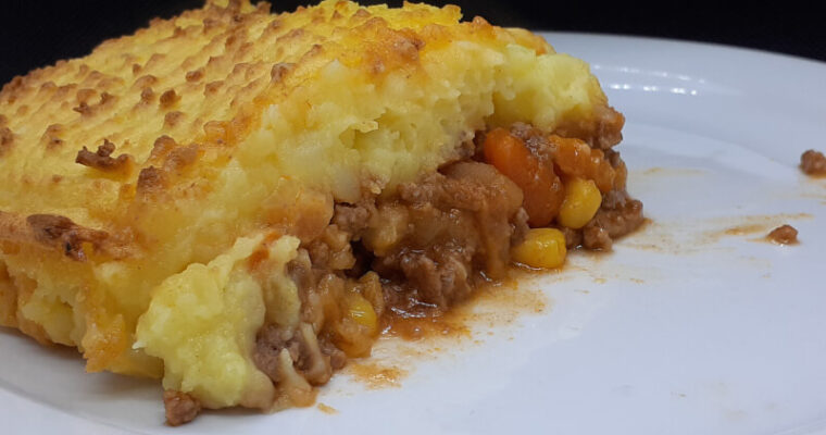 Shepherds Pie with Vegetable Soup