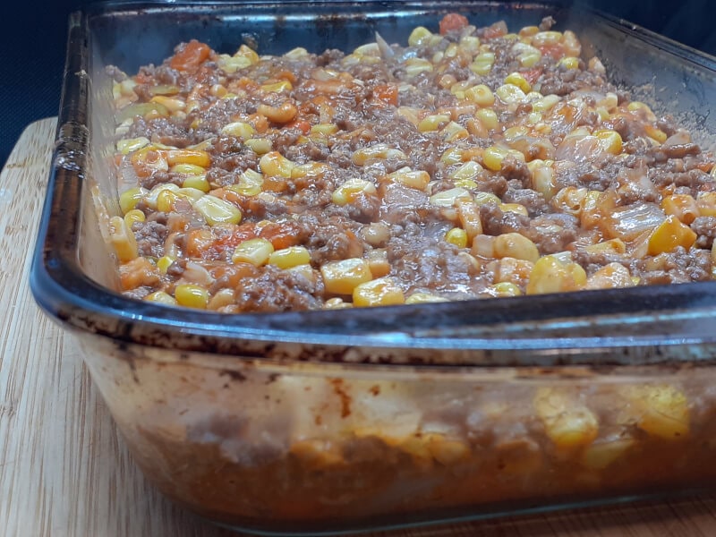 Two and half quart Vegetable Soup Casserole