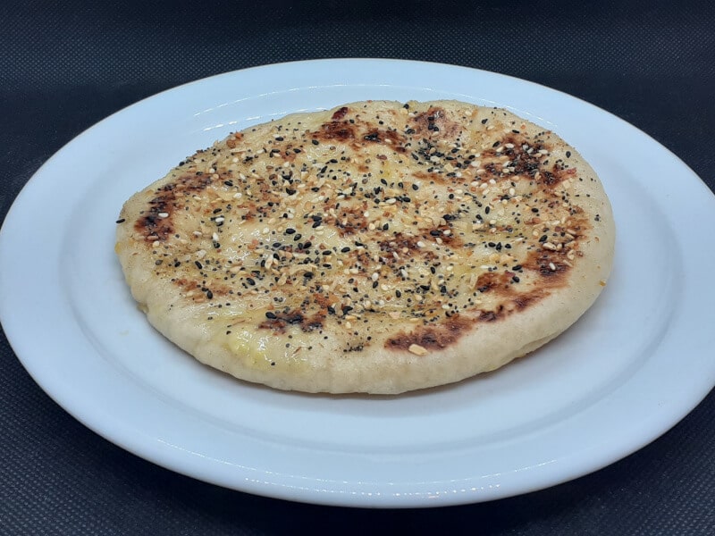 Buttered Naan with Everything Bagel Seasoning