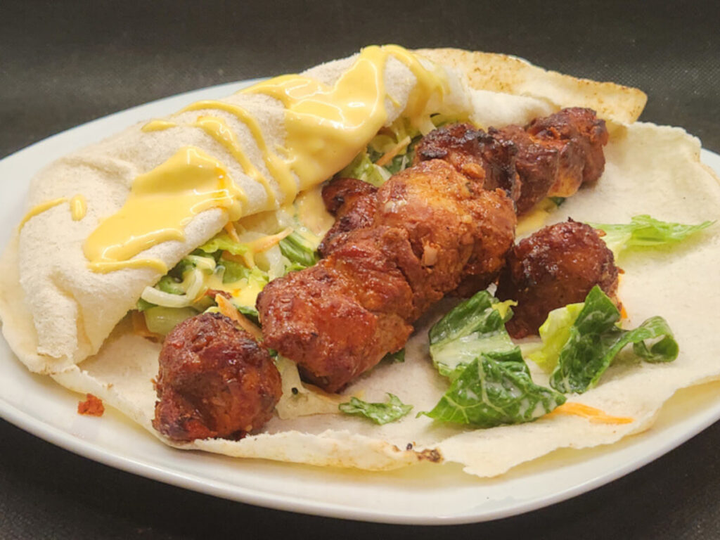 JAHZKITCHEN Open Faced Chourico Wrap