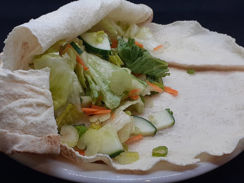 Mixed Vegetables in a Pita Pocket