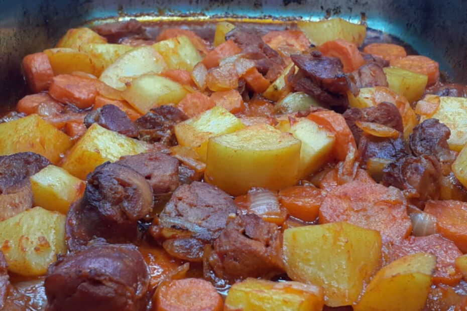 JAHZKITCHEN Cooked Oven Sausage and Vegetables