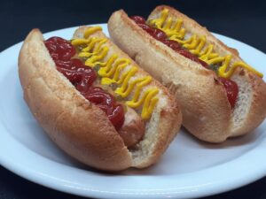 Steamed and Toasted with Fried Hot Dogs