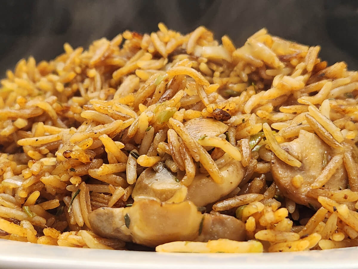 JAHZKITCHEN Mushroom Rice Closeup