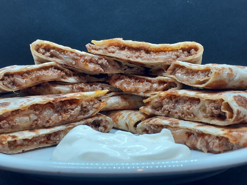 Quesadilla Beef Taco with White Cheddar Cheese Old Fort