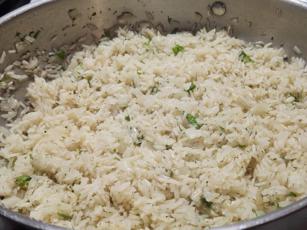 JAHZKITCHEN Fluffed Greek Lemon Rice