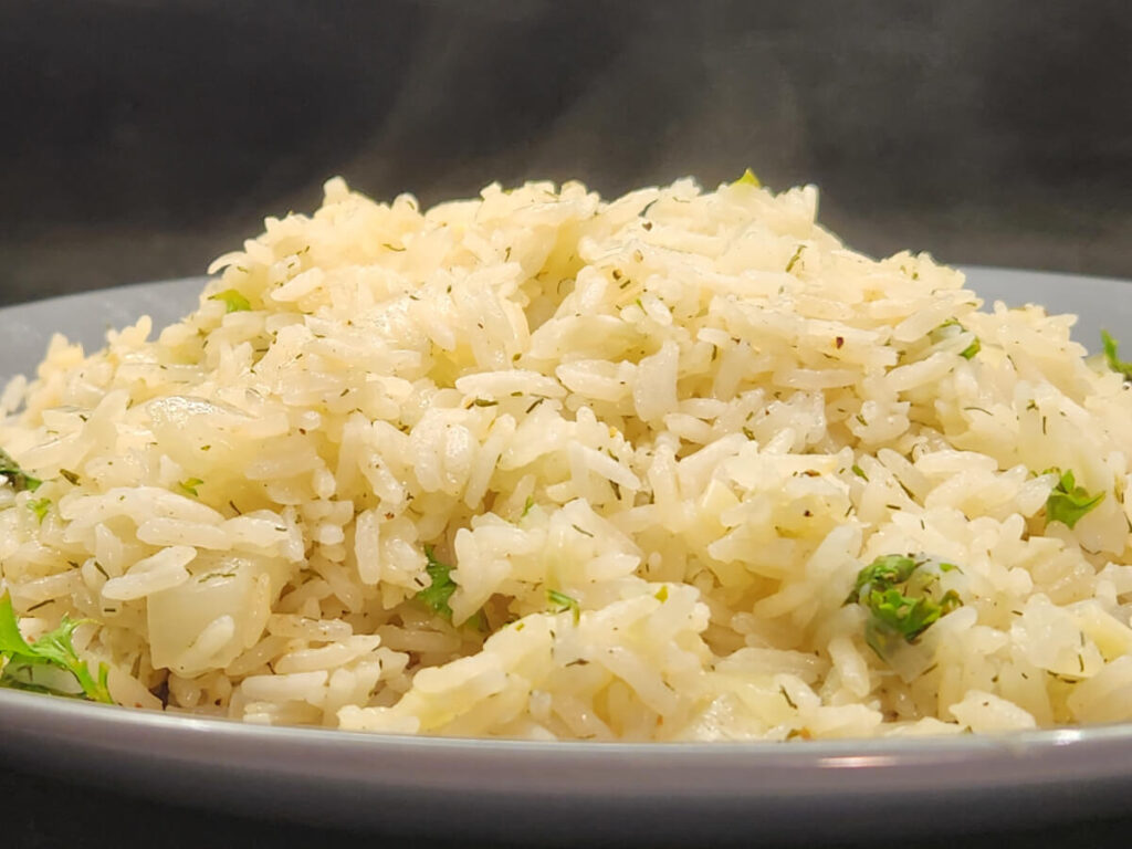 JAHZKITCHEN Greek Lemon Rice Closeup JAHZKITCHEN Greek Lemon Rice Closeup