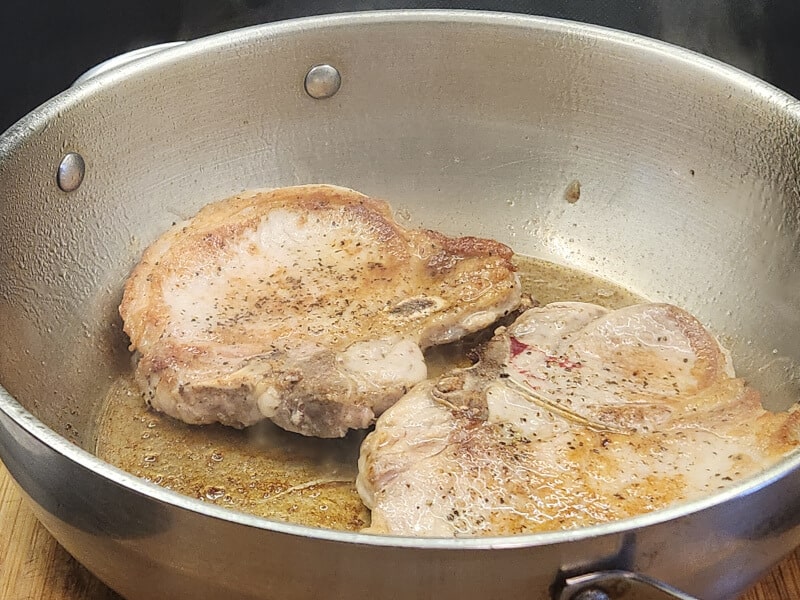 Searing Pork Chops