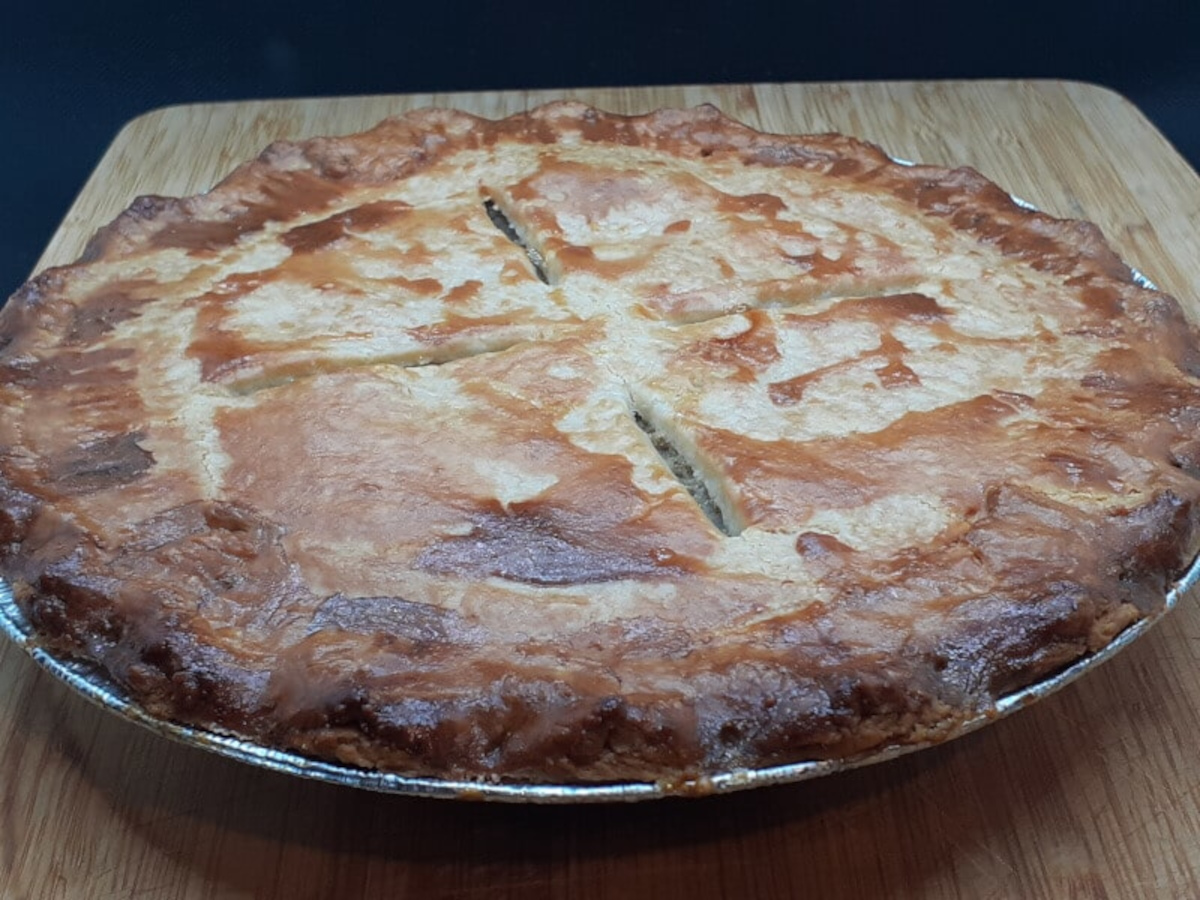 JAHZKITCHEN Baked Tourtiere Pie Resting