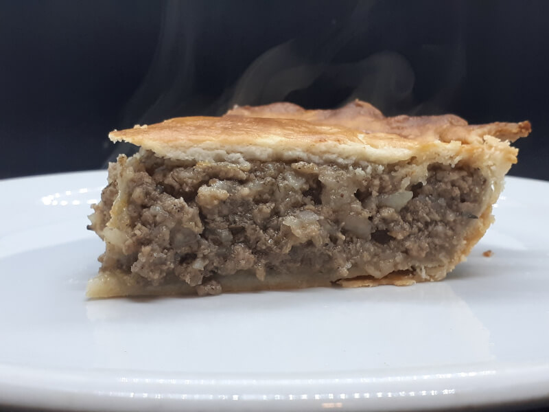 Tourtiere Pie Slice