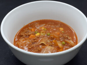 Bowl of Cabbage Meat Soup