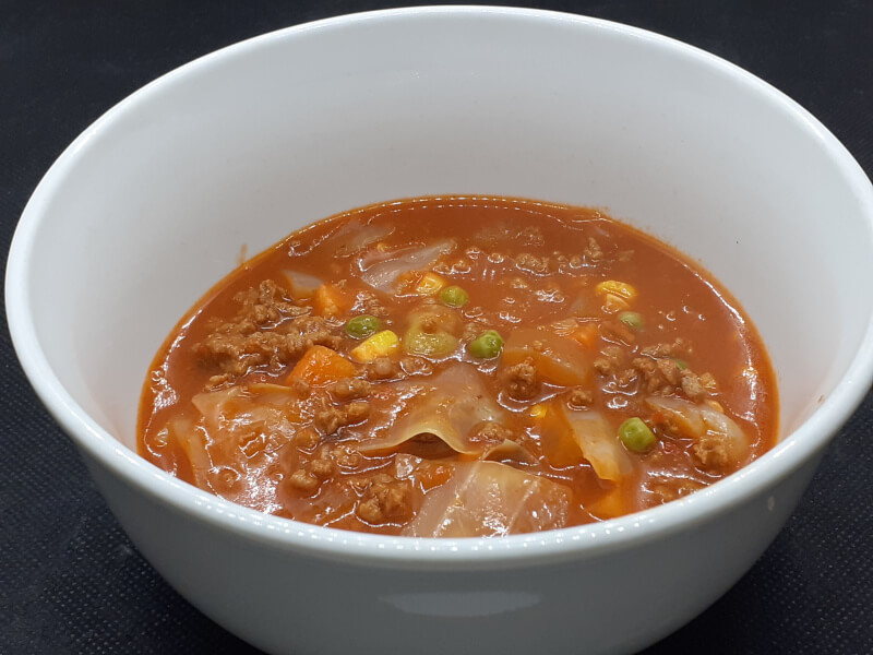 Bowl of Cabbage Meat Soup