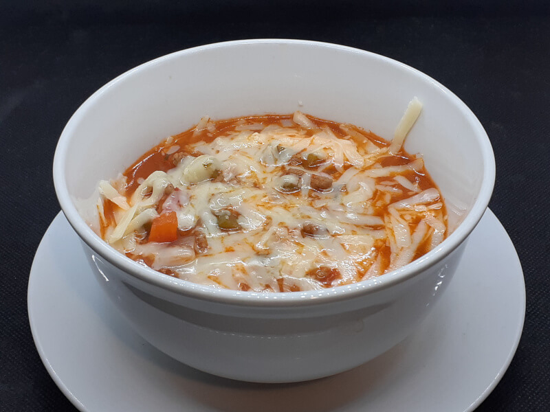 Stuffed Pepper Soup with Cheese