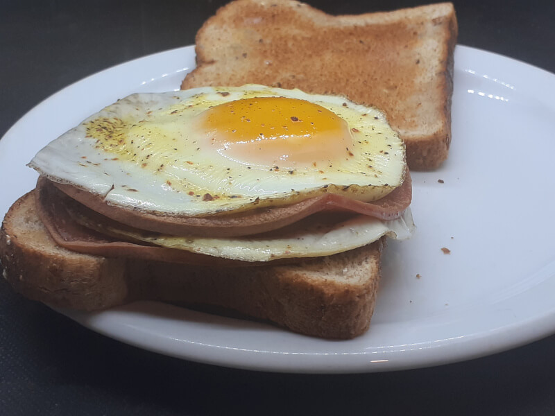 Bologna Sunburst Sandwich Open Face