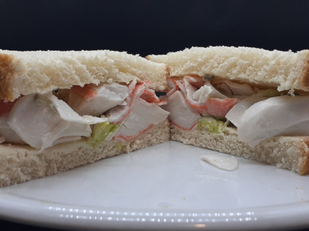 JAHZKITCHEN Crab Salad Sandwich with Pepper Zing Mayo