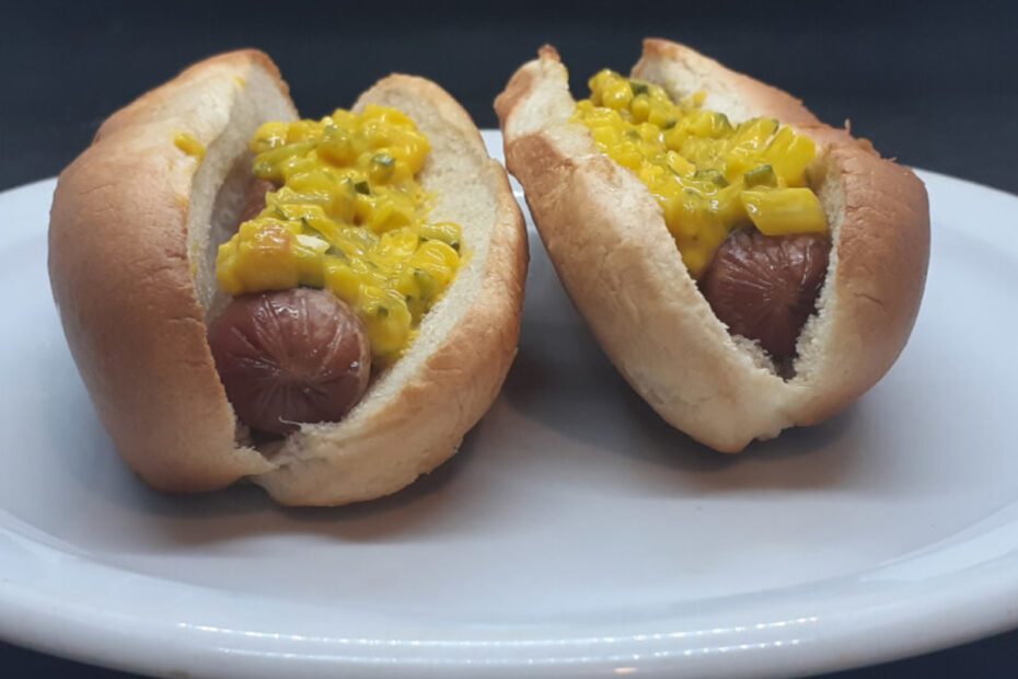 JAHZKITCHEN Yellow Relish Steamed & Toasted Hot Dog