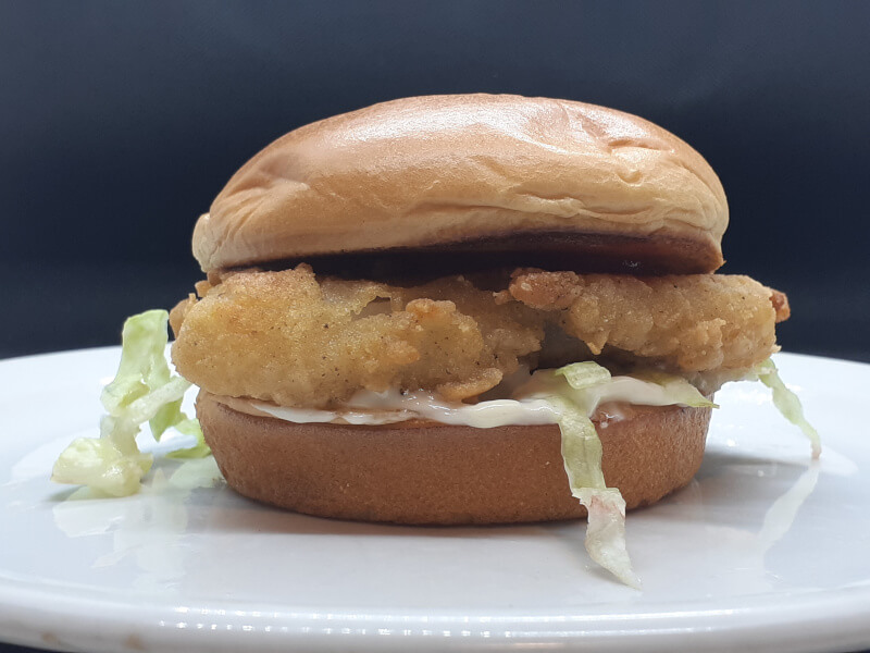 Pan Fried Fish Burger