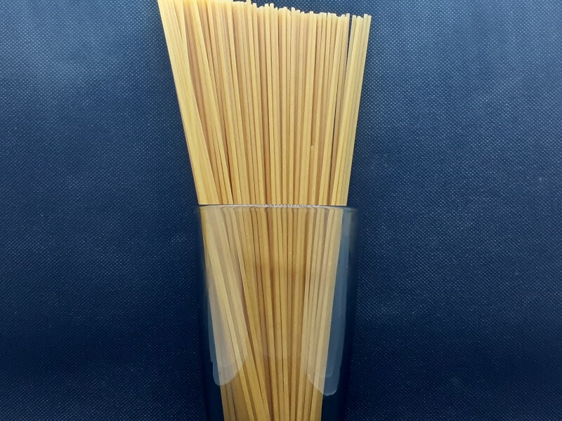 Weighing 400g of Spaghetti