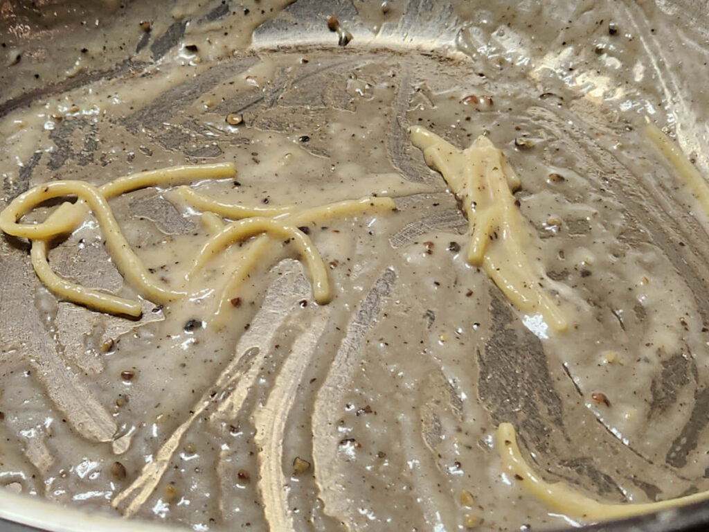 JAHZKITCHEN Cacio e Pepe Empty Pan