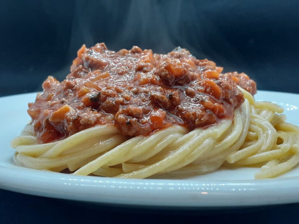 JAHZKITCHEN Butter Parmesan Spaghetti with Sauce on top