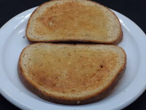Toasted and Buttered Sour Dough Bread