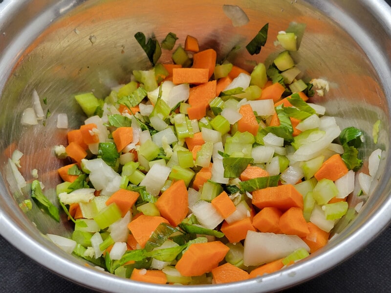 Mirepoix with Garlic