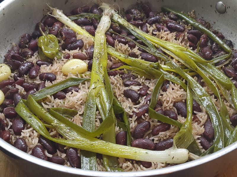 Cooked Rice & Peas