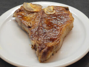 Seared Veal T-Bone Steak