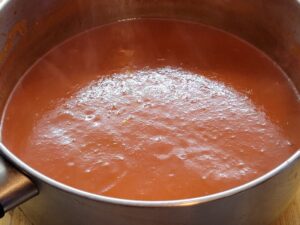 Pot of Beef Tomato Soup