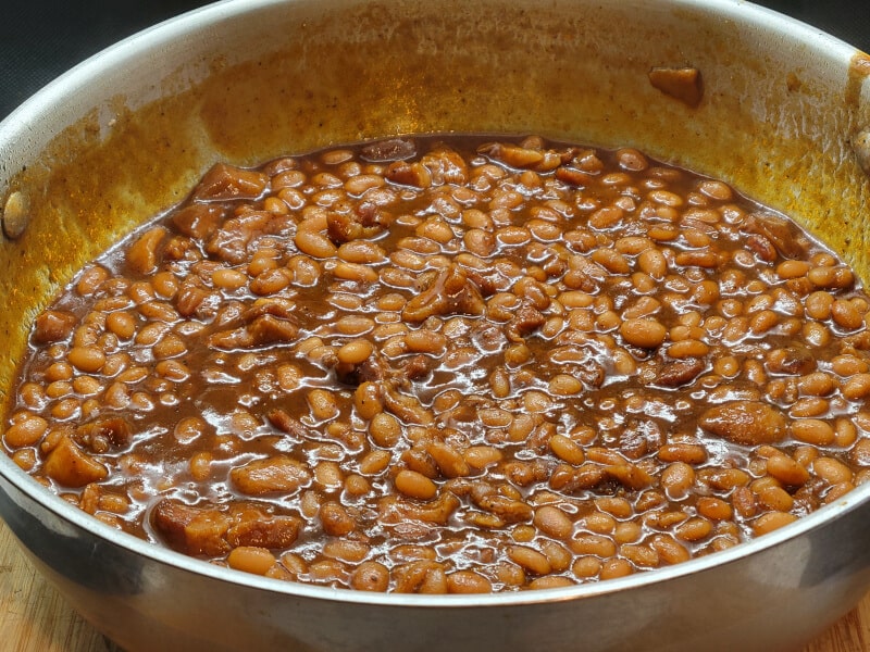 Stovetop Molasses Spiced Beans