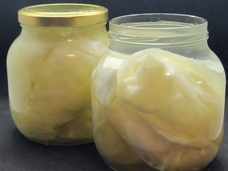 Two Jars of Soured Cabbage Leaves