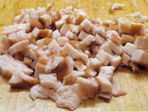 Diced Ham Fat Cap